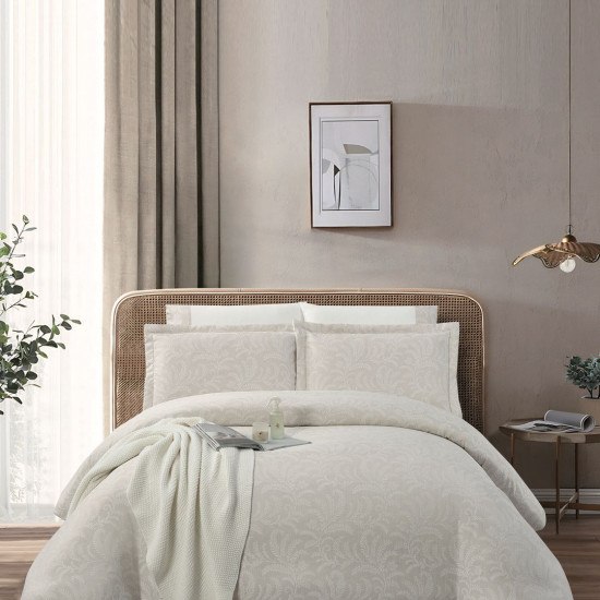 6-Piece Double Super King Jacquard Cotton Comforter Set