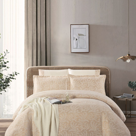 6-Piece Double Super King Jacquard Cotton Comforter Set