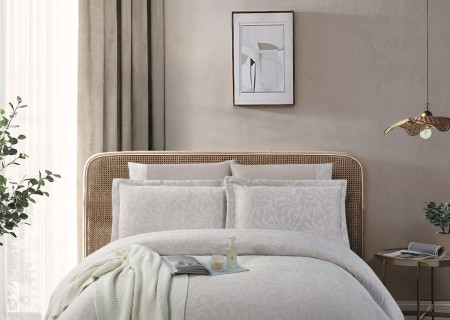 6-Piece Double Super King Jacquard Cotton Comforter Set