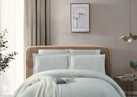 6-Piece Double Super King Jacquard Cotton Comforter Set