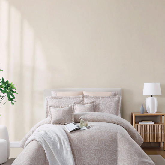 8-Piece Double Super King Jacquard Cotton Comforter Set