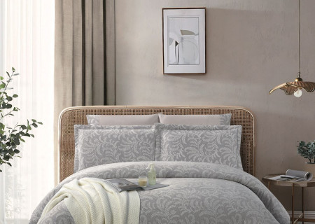 6-Piece Double Super King Jacquard Cotton Comforter Set