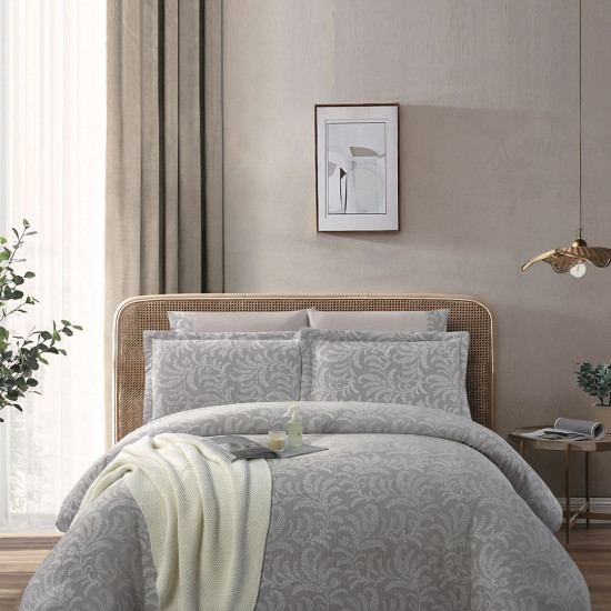 6-Piece Double Super King Jacquard Cotton Comforter Set