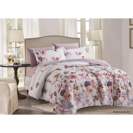 6-Piece Double Super King Size Comforter Set