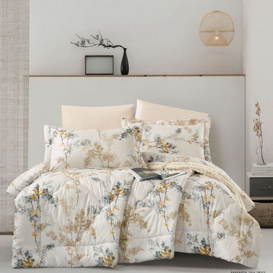 6-Piece Double Super King Size Comforter Set