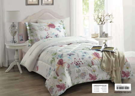 4-Piece Single Size Comforter Set