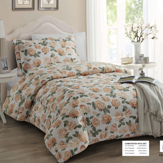 4-Piece Single Size Comforter Set