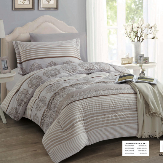 4-Piece Single Size Comforter Set