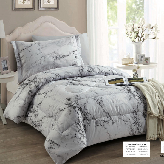 4-Piece Single Size Comforter Set