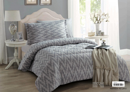 4-Piece Single Size Comforter Set