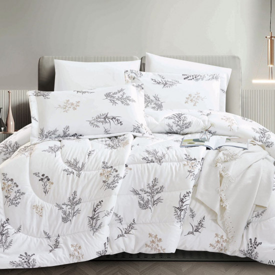 6-Piece Double Super King Size Comforter Set 6-Piece Double Super King Size Comforter Set