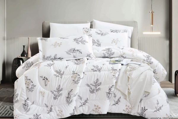 6-Piece Double Super King Size Comforter Set