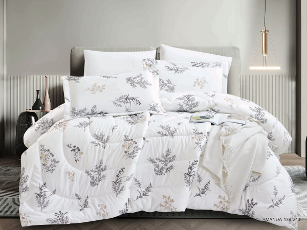 6-Piece Double Super King Size Comforter Set