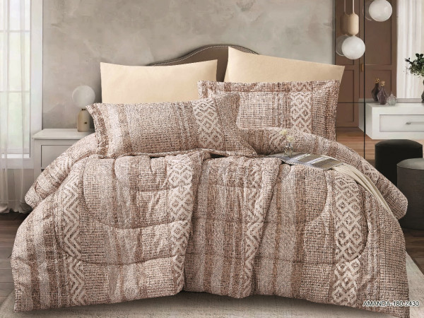 6-Piece Double Super King Size Comforter Set
