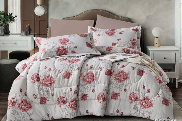 6-Piece Double Super King Size Comforter Set