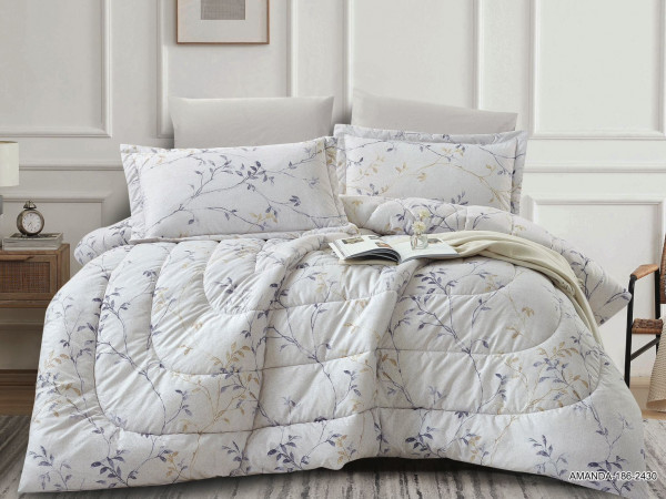 6-Piece Double Super King Size Comforter Set