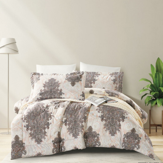 6-Piece Double Super King Size Comforter Set 6-Piece Double Super King Size Comforter Set