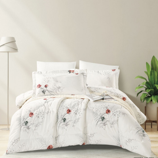 6-Piece Double Super King Size Comforter Set 6-Piece Double Super King Size Comforter Set
