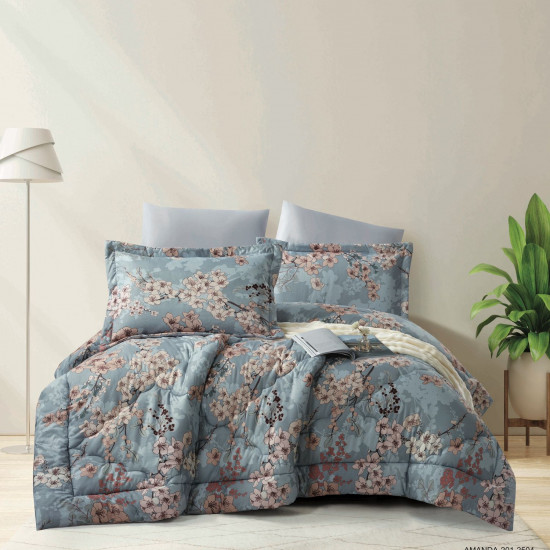 6-Piece Double Super King Size Comforter Set 6-Piece Double Super King Size Comforter Set