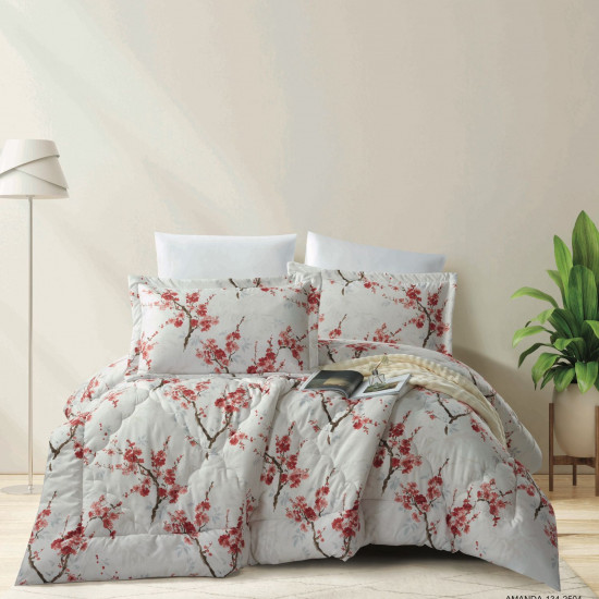 6-Piece Double Super King Size Comforter Set 6-Piece Double Super King Size Comforter Set