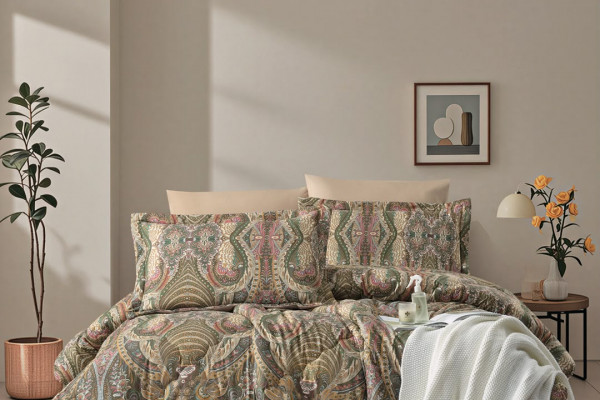 6-Piece Double Super King Size Comforter Set