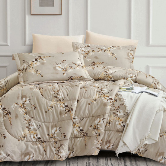 6-Piece Double Super King Size Comforter Set 6-Piece Double Super King Size Comforter Set