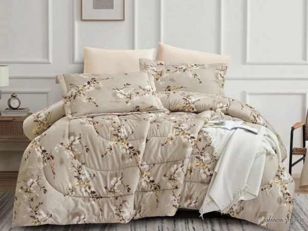 6-Piece Double Super King Size Comforter Set