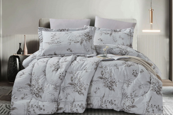 6-Piece Double Super King Size Comforter Set