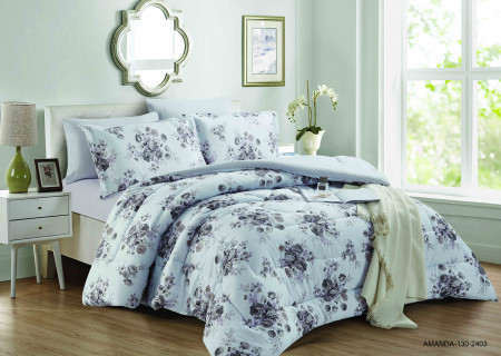 6-Piece Double Super King Size Comforter Set