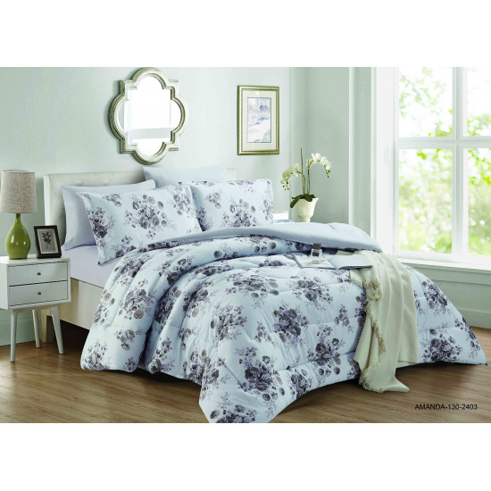 6-Piece Double Super King Size Comforter Set