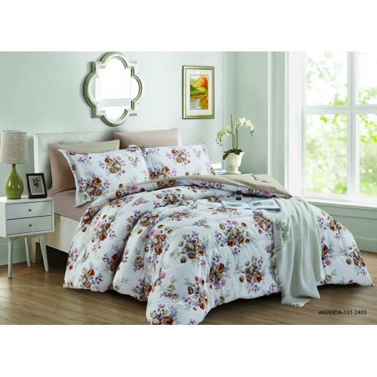 6-Piece Double Super King Size Comforter Set