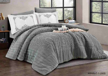 6-Piece Double Winter Comforter Set with Embroidered Pillowcases - Winter Collection