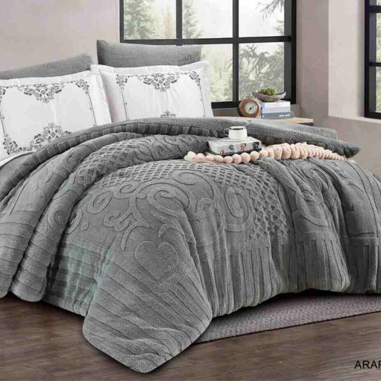 6-Piece Double Winter Comforter Set with Embroidered Pillowcases - Winter Collection
