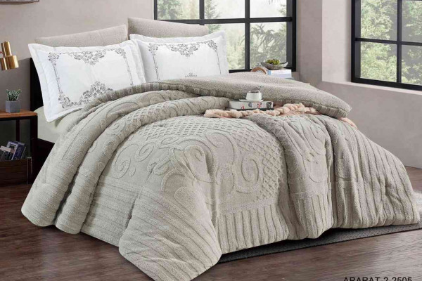 6-Piece Double Winter Comforter Set with Embroidered Pillowcases - Winter Collection