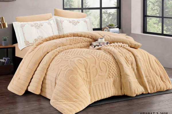 6-Piece Double Winter Comforter Set with Embroidered Pillowcases - Winter Collection