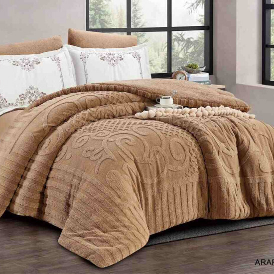 6-Piece Double Winter Comforter Set with Embroidered Pillowcases - Winter Collection