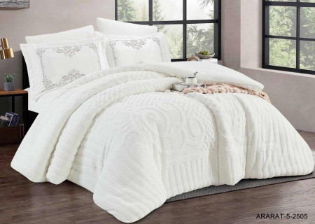 6-Piece Double Winter Comforter Set with Embroidered Pillowcases - Winter Collection