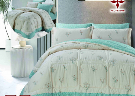 100% Premium COTTON 6 PC Double Comforter Set