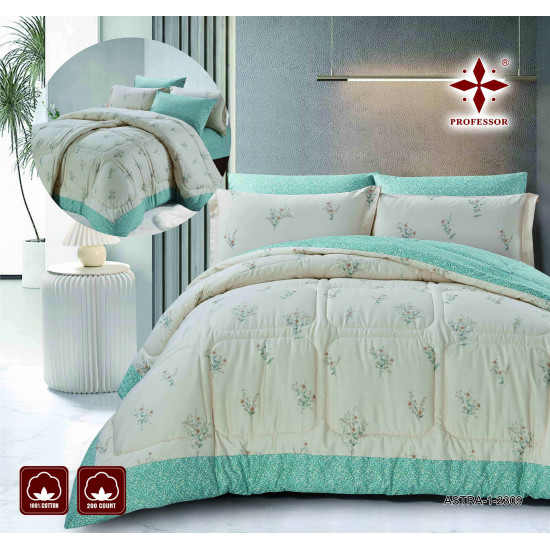 100% Premium COTTON 6 PC Double Comforter Set