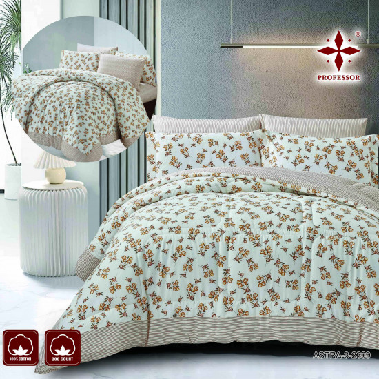 100% Premium COTTON 6 PC Double Comforter Set