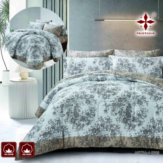 100% Premium COTTON 6 PC Double Comforter Set