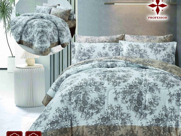 100% Premium COTTON 6 PC Double Comforter Set