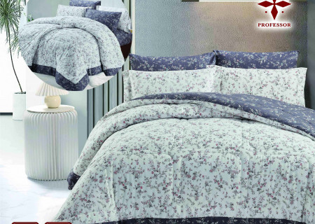 100% Premium COTTON 6 PC Double Comforter Set