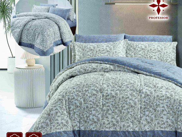 100% Premium COTTON 6 PC Double Comforter Set