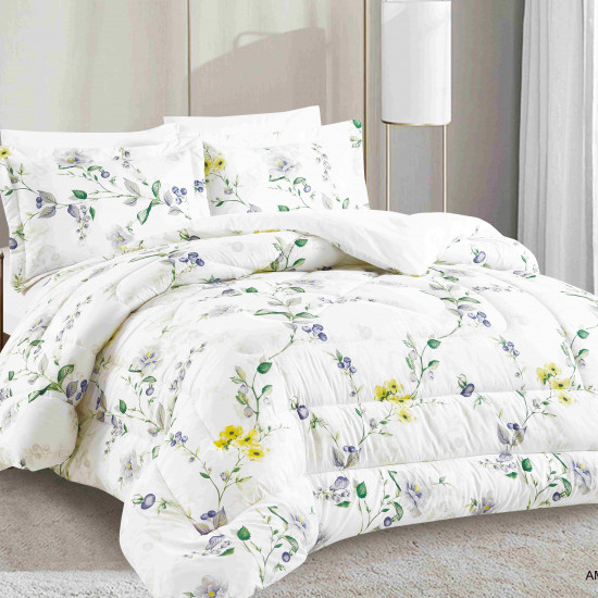 6-Piece Double Super King Size Comforter Set 6-Piece Double Super King Size Comforter Set