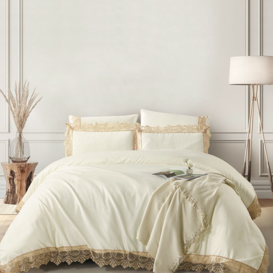 Luxury 6-Piece Wedding Comforter Bedding Set – King Size Luxury 6-Piece Wedding Comforter Bedding Set – King Size