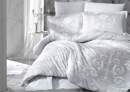 6-Piece Double Super King Size Comforter Set – 100% Turkish Cotton, Double-Face Design