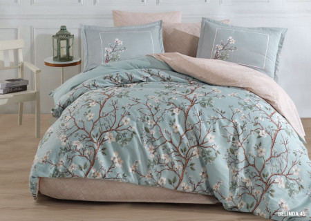 6-Piece Double Super King Size Comforter Set – 100% Turkish Cotton, Double-Face Design