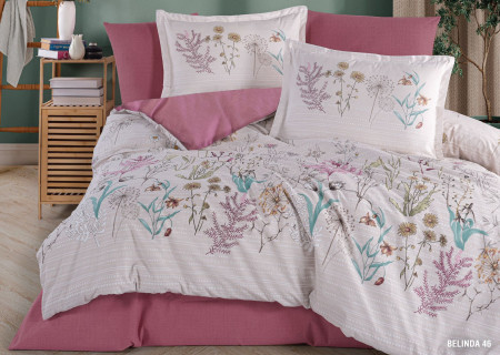 6-Piece Double Super King Size Comforter Set – 100% Turkish Cotton, Double-Face Design