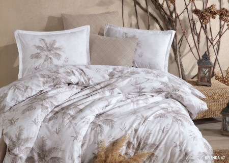 6-Piece Double Super King Size Comforter Set – 100% Turkish Cotton, Double-Face Design